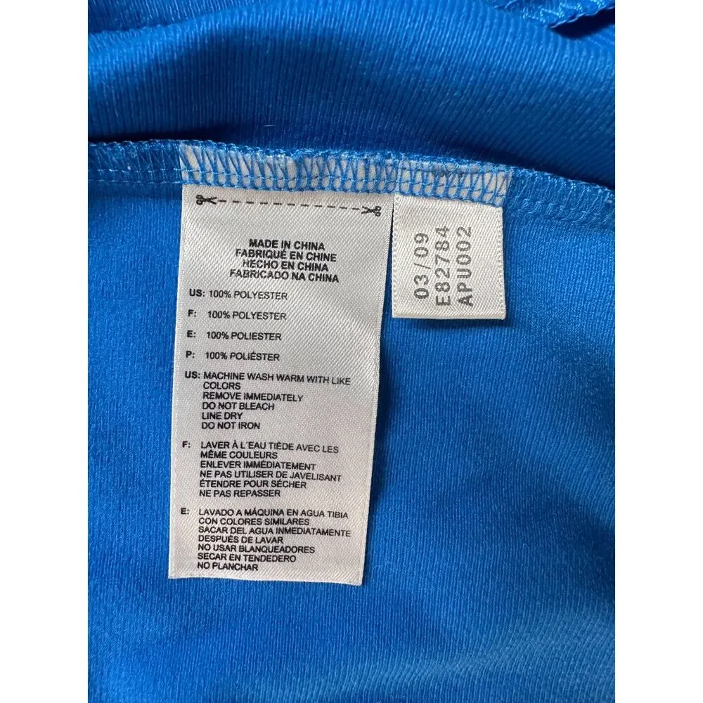Adidas Clima365 Climalite Full Zip Track Jacket Blue White 3-Stripes Mens Small